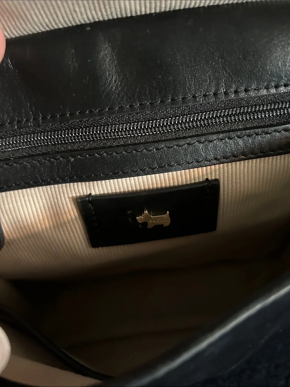 Radley London Leather Crossbody with Dog Charm & Magnetic Closure
